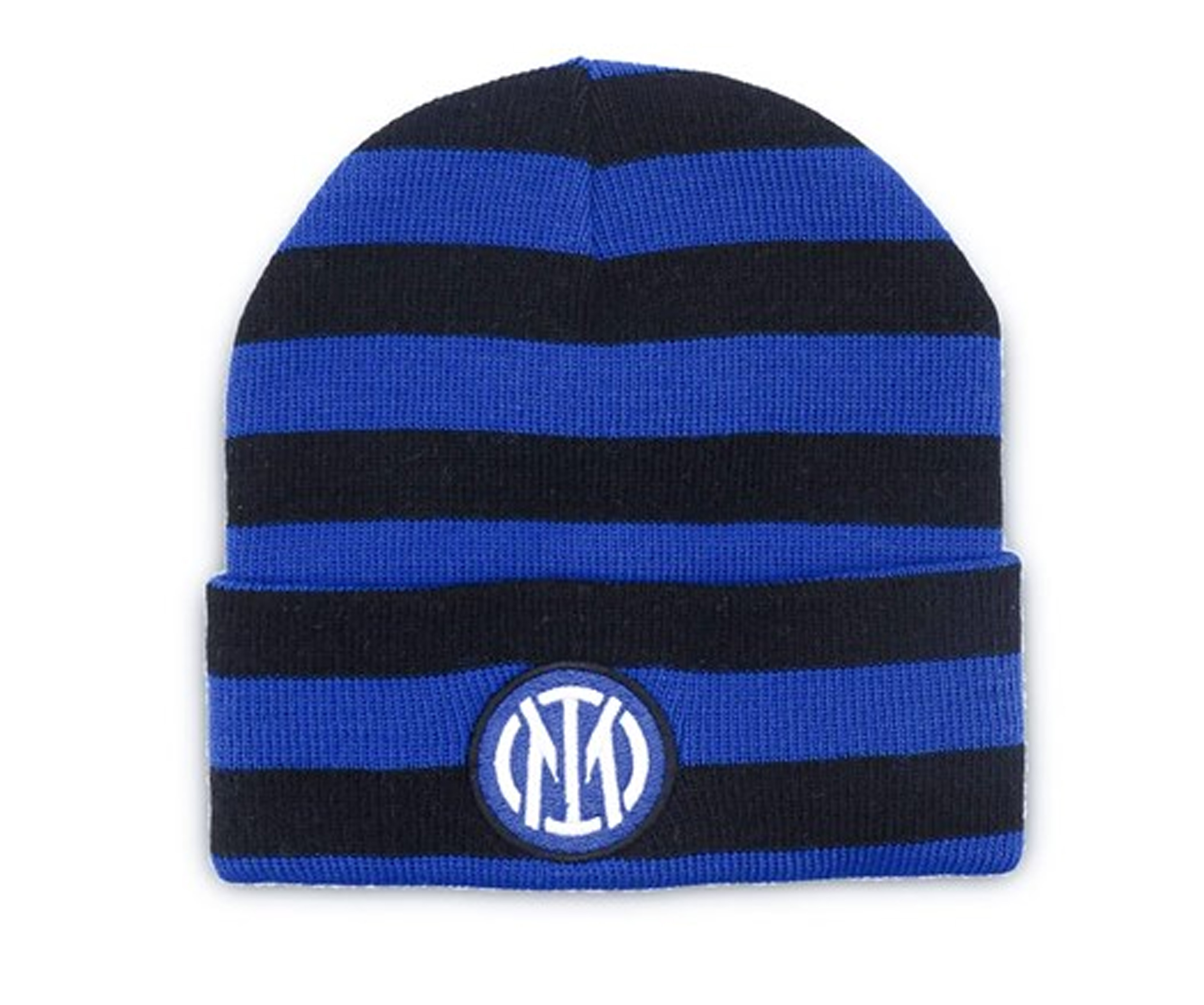 INTER BERRETTO RIGHE AZZURRE, LOGO | Ellepiu